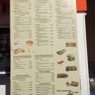 Recent menu 3/27/2017