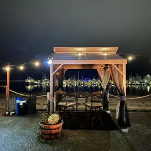 Seating by the water