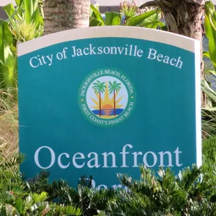 Sign scene along the road near the parking lot entrance