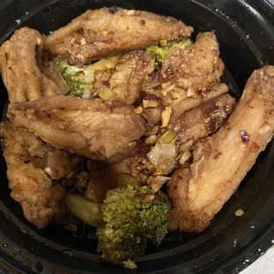 Chicken wings on a diet