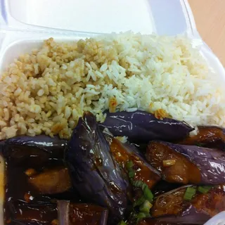 Eggplant with Garlic Sauce Lunch Special