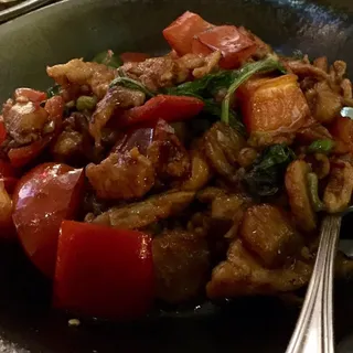 Spicy Chicken with Fresh Basil