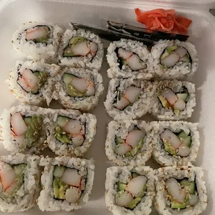 2 orders of California Roll