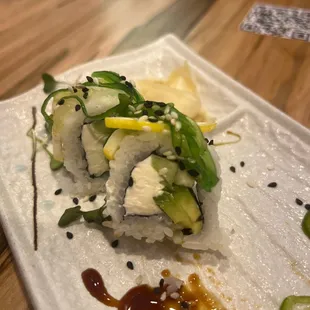 The rest of my vegetarian sushi