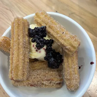 Churros with Ice Cream