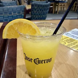 Orange crush mixed drink.