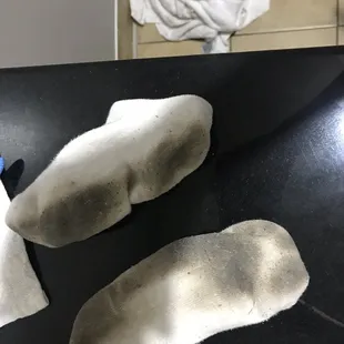 Dirty socks on the floor