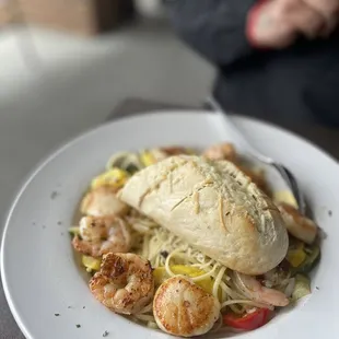 a plate of food on a table