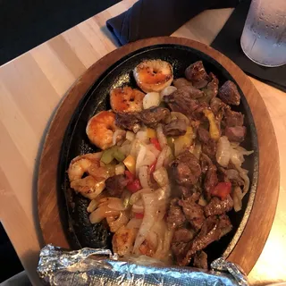 Steak and Shrimp Fajitas