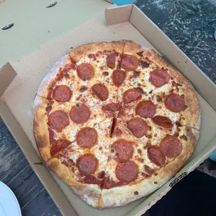 Delicious pepperoni pizza!