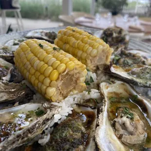 Buttered oysters