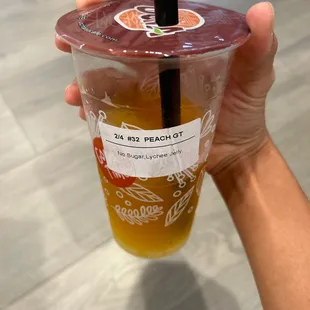 Peach tea