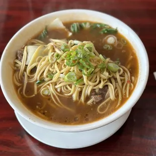 Braised Beef Noodle $14