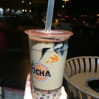 Fresh Taro Grass Jelly Milk