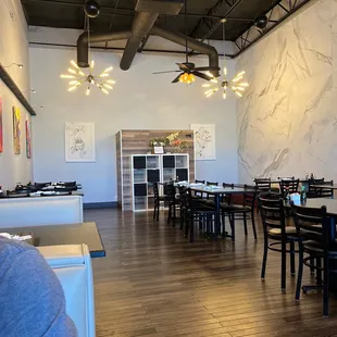 the dining area