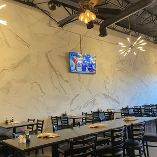 the dining area