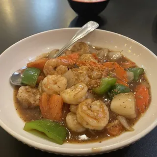 Shrimp with Pepper Sauce