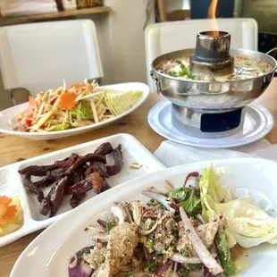 Tom Kha Soup Thai Beef Jerky Papaya Salad (Thai or Laos Style)