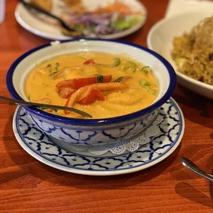 Panang Curry with Prawns