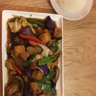 Eggplant Stir-Fry Tray