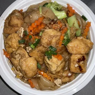 Pad see ew with tofu