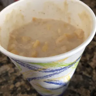 Harmony corn porridge size small it was full to the top