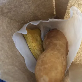 Festival and a Chicken Patty