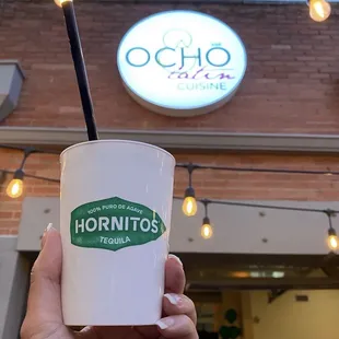 Back of restaurant with frozen marg