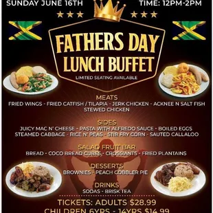 Father&apos;s Day Lunch Buffet - June 16, 2024