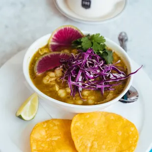 Pozole, a fan favorite at Ocho