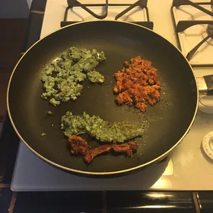 Cooking it up for tacos.