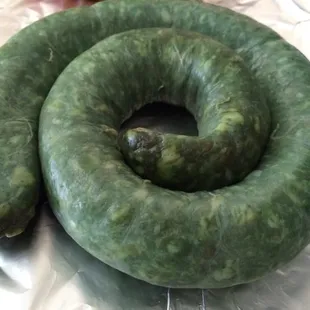 Green chorizo which is my favorite