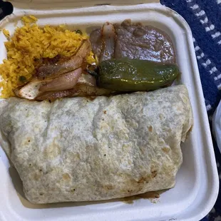 Carne asada burrito