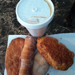 Delicious bread and coffee