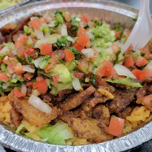 Al pastor burrito bowl