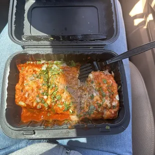 Bean burrito smothered