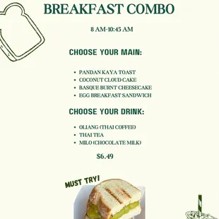 Breakfast Menu