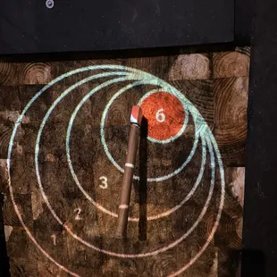 Axe throwing but not while you're racing !
