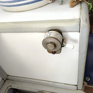 Excellent Condition. Stewart Vintage. 1920s Two Tone Porcelain Gas Cook Stove Double Oven 48" Tall x 35" Wide X 21" Deep  Four Burners . Iro