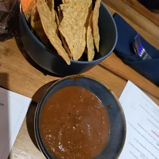 Salsa and chips