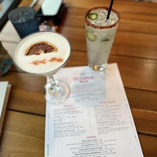 Spicy Mezcal paloma was not our fave