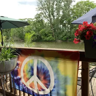 Peace, love, beer, and food.