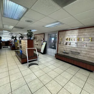 Inside is almost empty