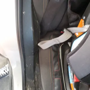 this is just part of the dirt left in my vehicle. absolutely disgusting