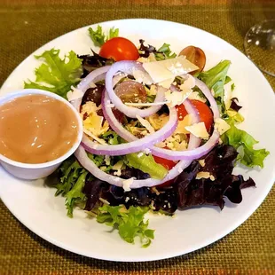 Side Salad with homemade balsamic dressing