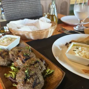 Bread served in basket, home made