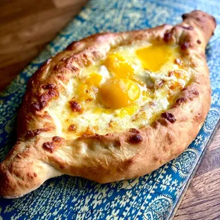 Adjaruli Khachapuri aka Georgian Cheese Boat