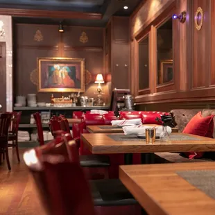 interior, sushi and sashimi