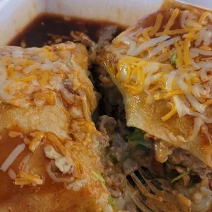 Cutting the Super burrito in half got everything in it ( add Chorizo to it )