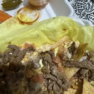 Found fries in my nachos smh never again